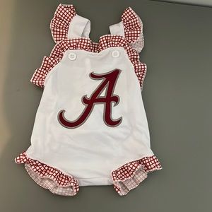 Bama tie back romper - 3/6m